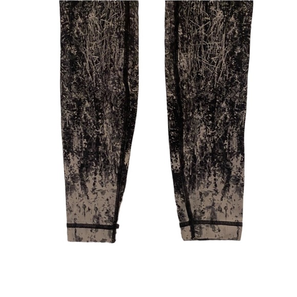 Lululemon Size 4 Wunder Under Leggings Nulox Ombre High Rise Tights Black/White - Picture 4 of 9